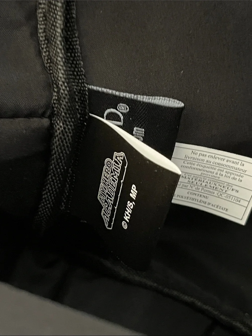 My Hero Academia Bakugo Patterned Black Mini Backpack